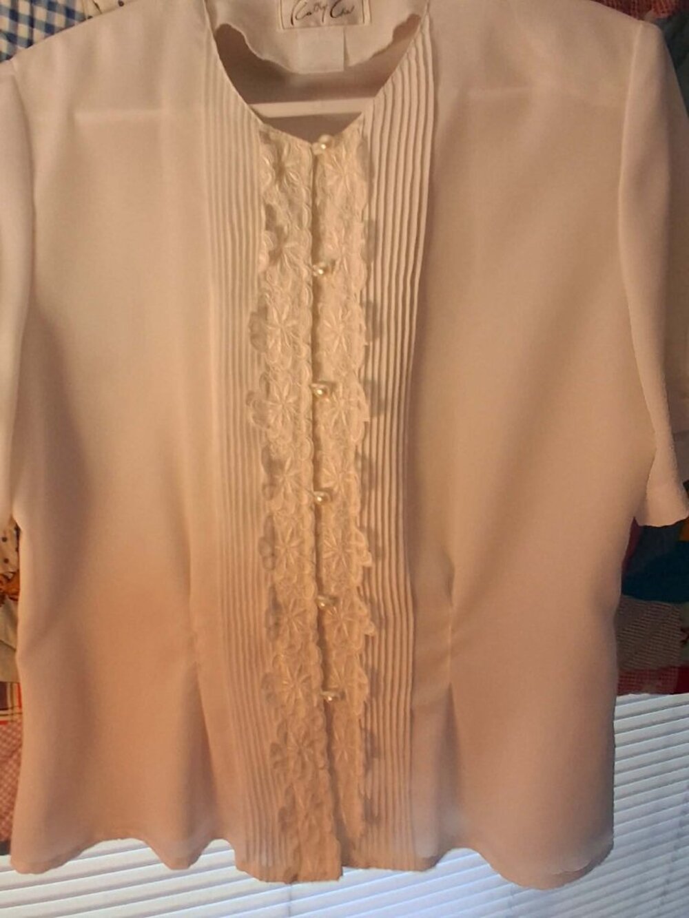 Vintage Lace Blouse -Size Ladies 12